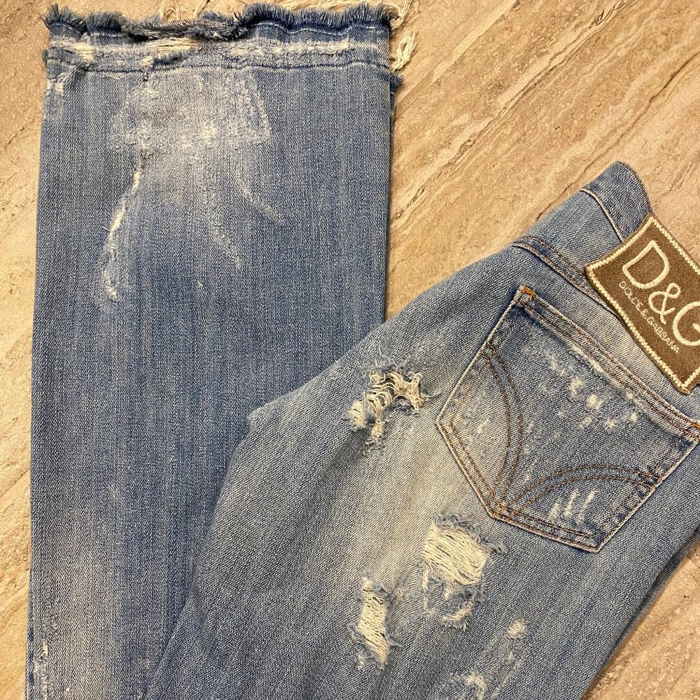 Dolce & Gabbana distressed denim jeans